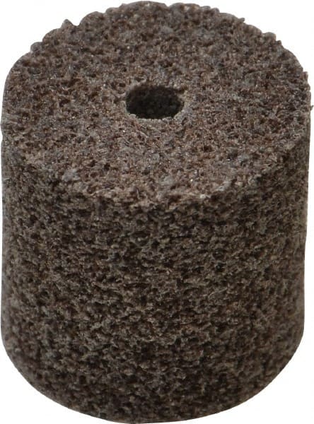 3M - 1" Diam, 1" Face Width, 3/16" Center Hole, Medium Grade, Aluminum Oxide Deburring Wheel - Unitized, Hard Density 7 Grade, 35,100 RPM - Exact Tooling