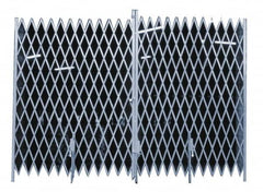 Illinois Engineered Products - 6' High x 18' Wide Bi-Parting Folding Gates - Steel - Exact Tooling