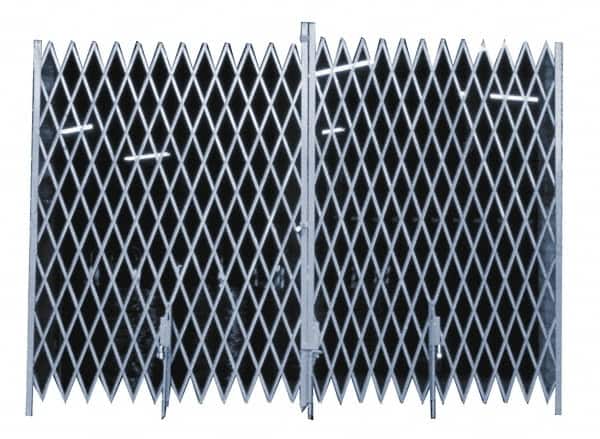 Illinois Engineered Products - 6' High x 12' Wide Bi-Parting Folding Gates - Steel - Exact Tooling
