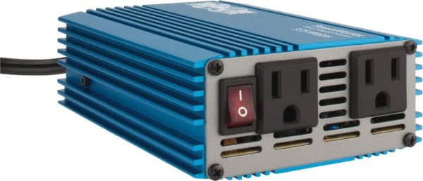 Tripp-Lite - 2 Connection, 12 VDC Input, 120 VAC Output, 40 Amp Input Rating, 600 Peak Wattage, Power Inverter - 4-1/4" Wide x 7" Deep x 2" High, 375 Watt Continuous Output Power, Fan Cooled - Exact Tooling