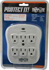 Tripp-Lite - 6 Outlets, 120 Volts, 15 Amps, Power Outlet Strip - Direct Plug-in Mount, 5-15P NEMA Configuration, 4.8" Strip, UL1449 3rd Edition - Exact Tooling