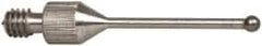 SPI - #4-48, 0.2810" Ball Diam, Chrome Alloy Steel Ball Contact Point - 0.281" Contact Point Length, Use with Dial Indicators - Exact Tooling