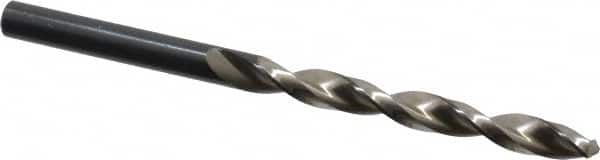 Walter-Titex - 6.4mm 130° Cobalt Jobber Drill - Oxide Finish, Right Hand Cut, Parabolic Flute, Straight Shank, 101mm OAL, Standard Point - Exact Tooling