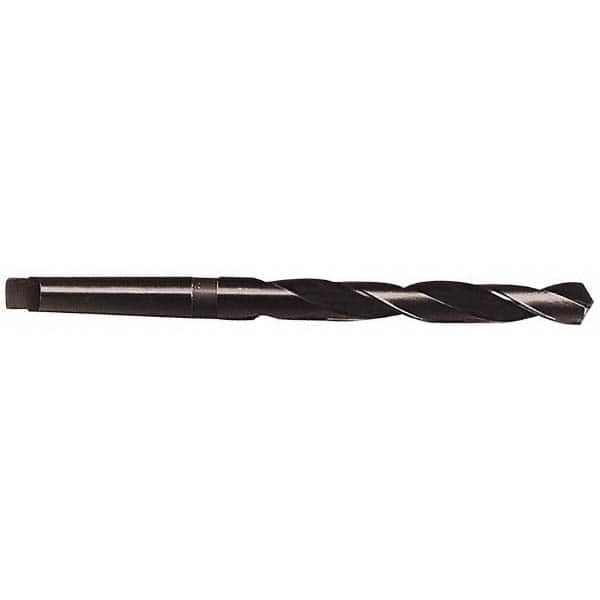 Interstate - 25/32", 3MT 118° Point High Speed Steel Taper Shank Drill Bit - Exact Tooling