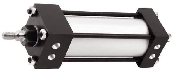 Norgren - 8" Stroke x 6" Bore Single Acting Air Cylinder - 3/4 Port, 1-14 Rod Thread, 250 Max psi, -20 to 200°F - Exact Tooling