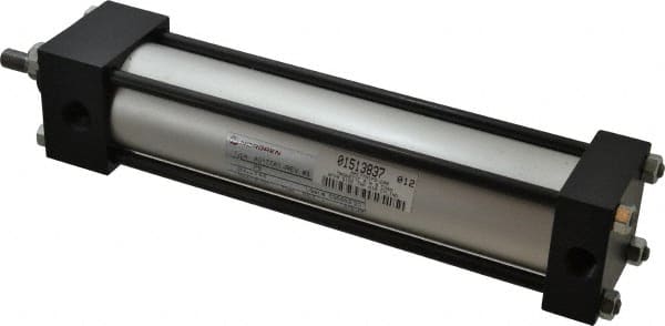 Norgren - 8" Stroke x 2" Bore Single Acting Air Cylinder - 3/8 Port, 7/16-20 Rod Thread, 250 Max psi, -20 to 200°F - Exact Tooling
