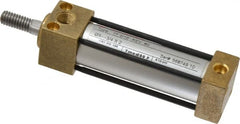 Norgren - 2" Stroke x 3/4" Bore Single Acting Air Cylinder - 1/8 Port, 5/16-18 Rod Thread, 150 Max psi, -20 to 200°F - Exact Tooling
