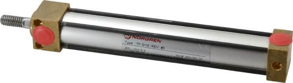 Norgren - 5" Stroke x 3/4" Bore Single Acting Air Cylinder - 1/8 Port, 5/16-18 Rod Thread, 150 Max psi, -20 to 200°F - Exact Tooling