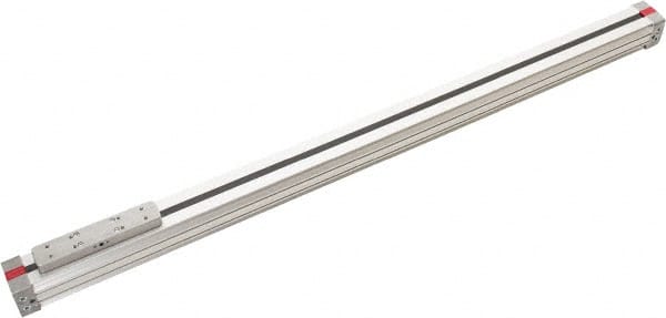 Norgren - 2" Bore x 48" Stroke Standard Rodless Air Cylinder - 116 Max psi, -22 to 176°F, 3/8" NPTF Port - Exact Tooling