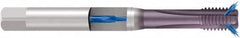 Emuge - 1/2-13 UNC 2BX 3 Flute TiCN Finish Cobalt Straight Flute Machine Tap - Bottoming, Right Hand Thread, 4.331" OAL, 0.984" Thread Length, Oversize, Through Coolant - Exact Tooling