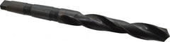 Interstate - 1-9/32", 4MT 118° Point High Speed Steel Taper Shank Drill Bit - Exact Tooling