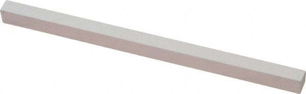 Norton - 900 Grit Aluminum Oxide Square Polishing Stone - Super Fine Grade, 1/4" Wide x 6" Long x 1/4" Thick - Exact Tooling