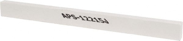 Norton - 900 Grit Aluminum Oxide Rectangular Polishing Stone - Super Fine Grade, 1/2" Wide x 6" Long x 1/4" Thick - Exact Tooling