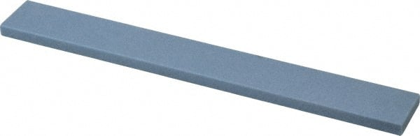 Norton - 80 Grit Aluminum Oxide Rectangular Polishing Stone - Medium Grade, 1" Wide x 8" Long x 1/4" Thick - Exact Tooling