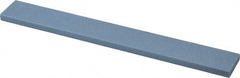 Norton - 80 Grit Aluminum Oxide Rectangular Polishing Stone - Medium Grade, 1" Wide x 8" Long x 1/4" Thick - Exact Tooling