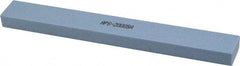 Norton - 80 Grit Aluminum Oxide Rectangular Polishing Stone - Medium Grade, 1" Wide x 8" Long x 1/2" Thick - Exact Tooling