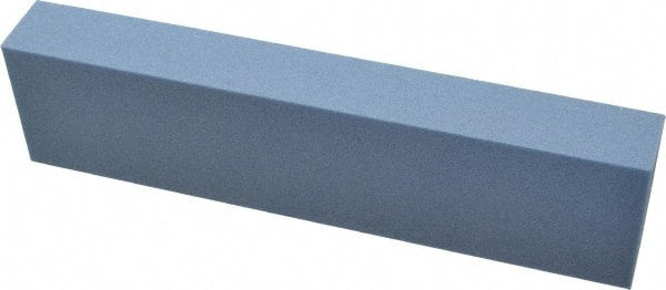 Norton - 80 Grit Aluminum Oxide Rectangular Polishing Stone - Medium Grade, 2" Wide x 8" Long x 1" Thick - Exact Tooling