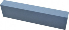 Norton - 80 Grit Aluminum Oxide Rectangular Polishing Stone - Medium Grade, 2" Wide x 8" Long x 1" Thick - Exact Tooling