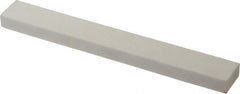 Norton - 100 Grit Aluminum Oxide Rectangular Polishing Stone - Fine Grade, 1" Wide x 8" Long x 1/2" Thick - Exact Tooling