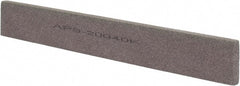 Norton - 120 Grit Aluminum Oxide Rectangular Polishing Stone - Fine Grade, 1" Wide x 8" Long x 1/4" Thick - Exact Tooling