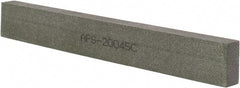 Norton - 120 Grit Aluminum Oxide Rectangular Polishing Stone - Fine Grade, 1" Wide x 8" Long x 1/2" Thick - Exact Tooling