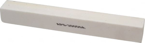 Norton - 120 Grit Aluminum Oxide Square Polishing Stone - Fine Grade, 1" Wide x 8" Long x 1" Thick - Exact Tooling