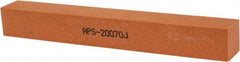 Norton - 150 Grit Aluminum Oxide Square Polishing Stone - Very Fine Grade, 1" Wide x 8" Long x 1" Thick - Exact Tooling