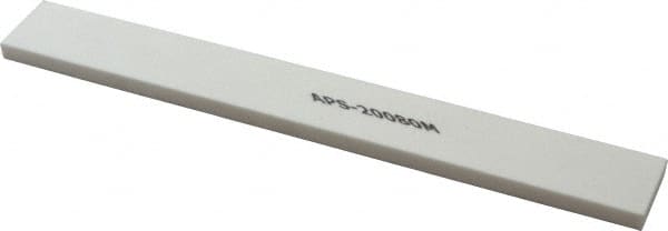 Norton - 180 Grit Aluminum Oxide Rectangular Polishing Stone - Very Fine Grade, 1" Wide x 8" Long x 1/4" Thick - Exact Tooling