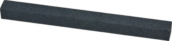 Made in USA - 120 Grit Aluminum Oxide Square Polishing Stone - Fine Grade, 1/2" Wide x 6" Long x 1/2" Thick - Exact Tooling