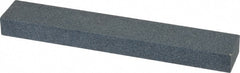 Made in USA - 120 Grit Aluminum Oxide Rectangular Polishing Stone - Fine Grade, 1" Wide x 6" Long x 1/2" Thick - Exact Tooling