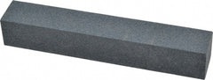 Made in USA - 120 Grit Aluminum Oxide Square Polishing Stone - Fine Grade, 1" Wide x 6" Long x 1" Thick - Exact Tooling