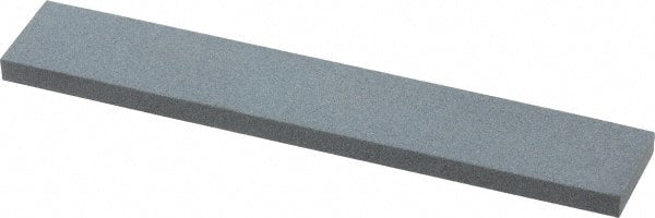 Made in USA - 180 Grit Aluminum Oxide Rectangular Polishing Stone - Very Fine Grade, 1" Wide x 6" Long x 1/4" Thick - Exact Tooling