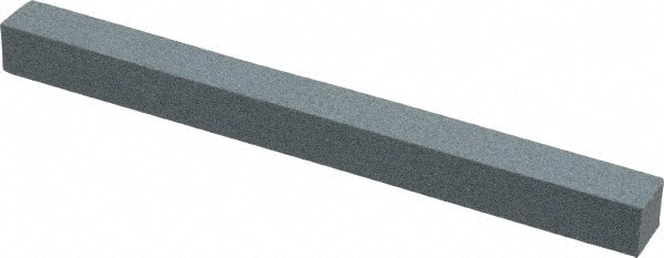 Made in USA - 180 Grit Aluminum Oxide Square Polishing Stone - Very Fine Grade, 1/2" Wide x 6" Long x 1/2" Thick - Exact Tooling