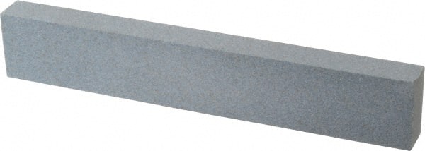 Made in USA - 180 Grit Aluminum Oxide Rectangular Polishing Stone - Very Fine Grade, 1" Wide x 6" Long x 1/2" Thick - Exact Tooling