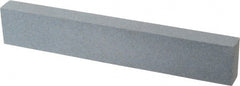 Made in USA - 180 Grit Aluminum Oxide Rectangular Polishing Stone - Very Fine Grade, 1" Wide x 6" Long x 1/2" Thick - Exact Tooling