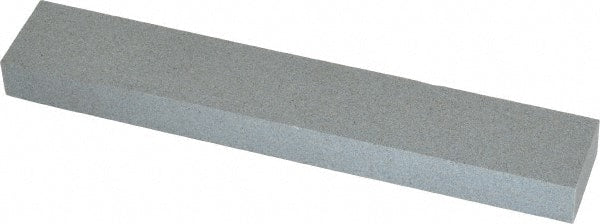 Made in USA - 220 Grit Aluminum Oxide Rectangular Polishing Stone - Very Fine Grade, 1" Wide x 6" Long x 1/2" Thick - Exact Tooling