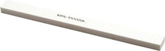 Made in USA - 320 Grit Aluminum Oxide Rectangular Polishing Stone - Extra Fine Grade, 1/2" Wide x 6" Long x 1/4" Thick - Exact Tooling