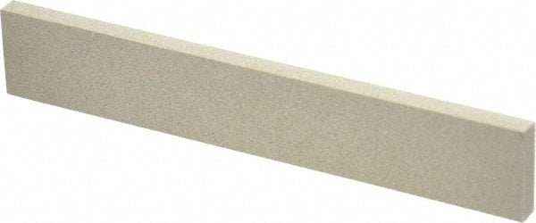 Made in USA - 320 Grit Aluminum Oxide Rectangular Polishing Stone - Extra Fine Grade, 1" Wide x 6" Long x 1/4" Thick - Exact Tooling