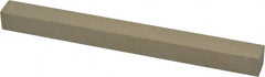 Made in USA - 320 Grit Aluminum Oxide Square Polishing Stone - Extra Fine Grade, 1/2" Wide x 6" Long x 1/2" Thick - Exact Tooling