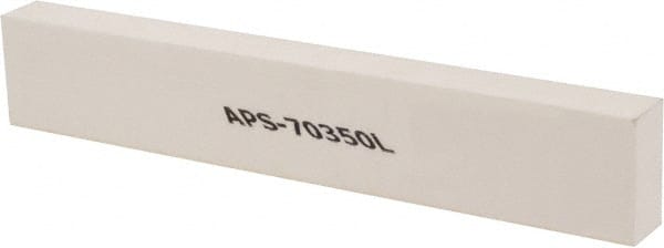 Made in USA - 320 Grit Aluminum Oxide Rectangular Polishing Stone - Extra Fine Grade, 1" Wide x 6" Long x 1/2" Thick - Exact Tooling