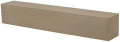 Made in USA - 320 Grit Aluminum Oxide Square Polishing Stone - Extra Fine Grade, 1" Wide x 6" Long x 1" Thick - Exact Tooling