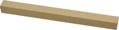 Made in USA - 400 Grit Aluminum Oxide Square Polishing Stone - Super Fine Grade, 1/2" Wide x 6" Long x 1/2" Thick - Exact Tooling