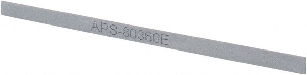 Value Collection - 400 Grit Silicon Carbide Rectangular Polishing Stone - Super Fine Grade, 1/4" Wide x 6" Long x 1/16" Thick - Exact Tooling