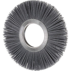 Osborn - Wheel Brushes; Outside Diameter (Inch): 6 ; Wire Type: Straight ; Fill Material: Silicon Carbide ; Face Width (Inch): 1/2 ; Trim Length (Inch): 1-5/8 ; Filament Wire Diameter Range: 0.0300 & Above - Exact Tooling