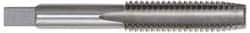 OSG - 3/4-10 UNC 4 Flute Bright Finish High Speed Steel Straight Flute Standard Hand Tap - Bottoming, Left Hand Thread, 4-1/4" OAL, 2" Thread Length, H3 Limit, Oversize - Exact Tooling