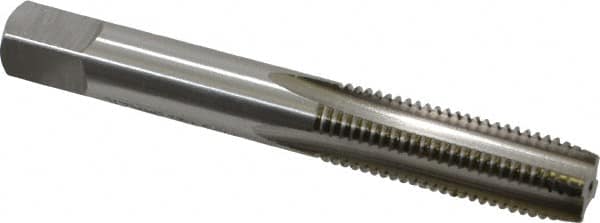 OSG - M10x1.25 Metric Fine 4 Flute Bright Finish High Speed Steel Straight Flute Standard Hand Tap - Plug, Right Hand Thread, 2-15/16" OAL, 1-1/4" Thread Length, D5 Limit, Oversize - Exact Tooling