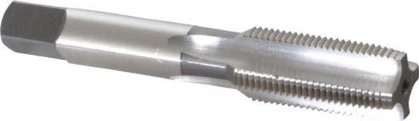 OSG - M18x1.50 Metric Fine 4 Flute Bright Finish High Speed Steel Straight Flute Standard Hand Tap - Plug, Right Hand Thread, 4-1/32" OAL, 1-13/16" Thread Length, D6 Limit, Oversize - Exact Tooling