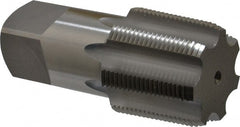 OSG - 1-1/2 - 11-1/2 NPTF Thread, 7 Flute Standard Pipe Tap - 4-1/4" OAL, 1-3/4" Thread Length, 1-1/2" Shank Diam, Bright Finish, High Speed Steel - Exact Tooling