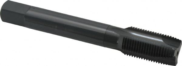 OSG - M18x1.50 Metric Fine, 3 Flute, Oxide Finish, Vanadium High Speed Steel Spiral Point Tap - Plug Chamfer, Right Hand Thread, 110mm OAL, 1-13/16" Thread Length, 0.542" Shank Diam, 6H Class of Fit, Series 259 - Exact Tooling