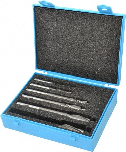 Made in USA - 3 to 10mm Socket Head Cap Screw Compatible, High Speed Steel, Solid Pilot Counterbore Set - Exact Tooling